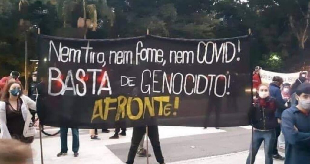 Nota pública do Afronte para o mês de Maio: Nem tiro, nem fome, nem covid! Basta de Genocídio!