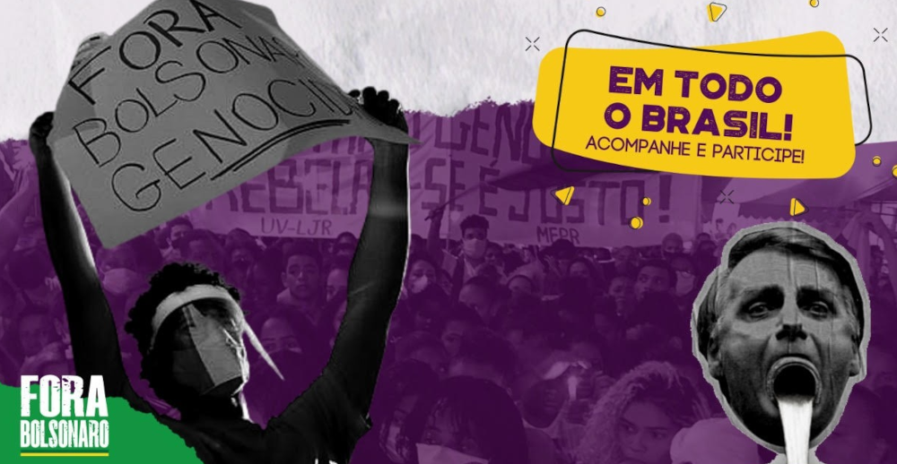 No dia 29, participe do ato em sua cidade pelo Fora Bolsonaro