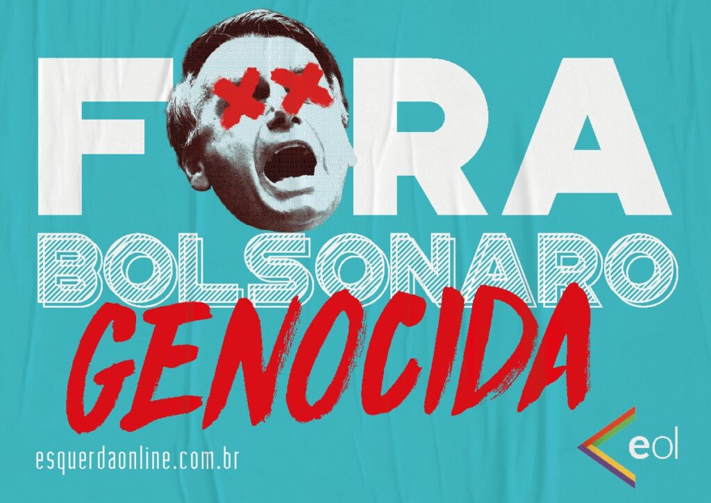 Baixe e imprima os cartazes para levar no ato Fora Bolsonaro
