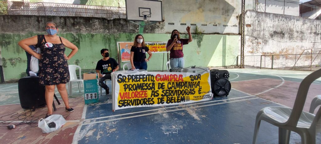 Servidores municipais de Belém em luta por valorização e contra a reforma da previdência!
