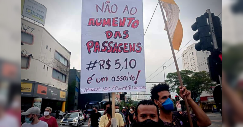 São Bernardo: “trabalhador, preste atenção, cinco conto no busão, sem condição”