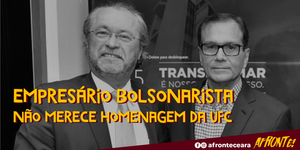 Empresário bolsonarista não merece homenagem da UFC
