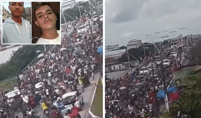 No interior do Maranhão, população toma as ruas após execução de jovens